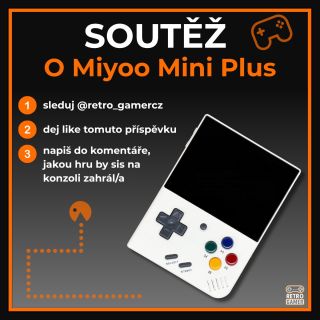 🔥 SOUTĚŽ o bílou Miyoo Mini Plus! 🔥 Slíbil jsem ještě jednu letní soutěž o konzoli - tady je: 1️⃣ Sleduj @retro_gamercz...